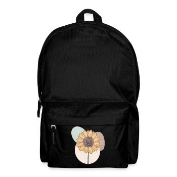 Bohemian Aesthetic Sunflower Retro Pastel - Backpack - black - Front
