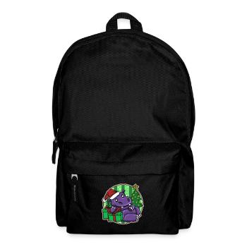 Ugly Christmas Sweater Tshirt Weihnachten Nilpferd - Rucksack - Schwarz - Vorne