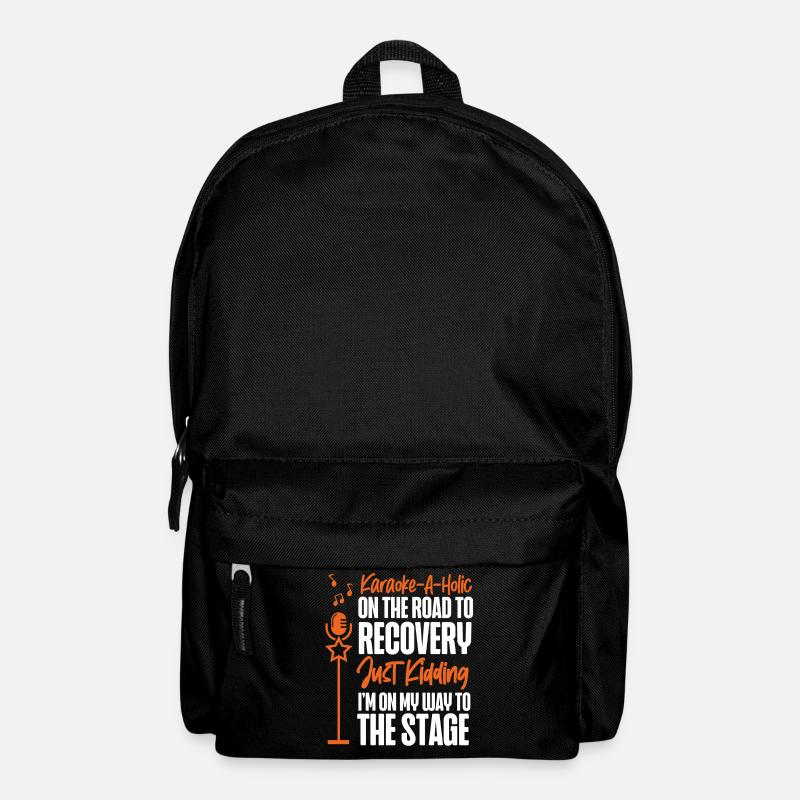 Karaoke Singer Karaoke-A-Holic On - Rucksack - Schwarz