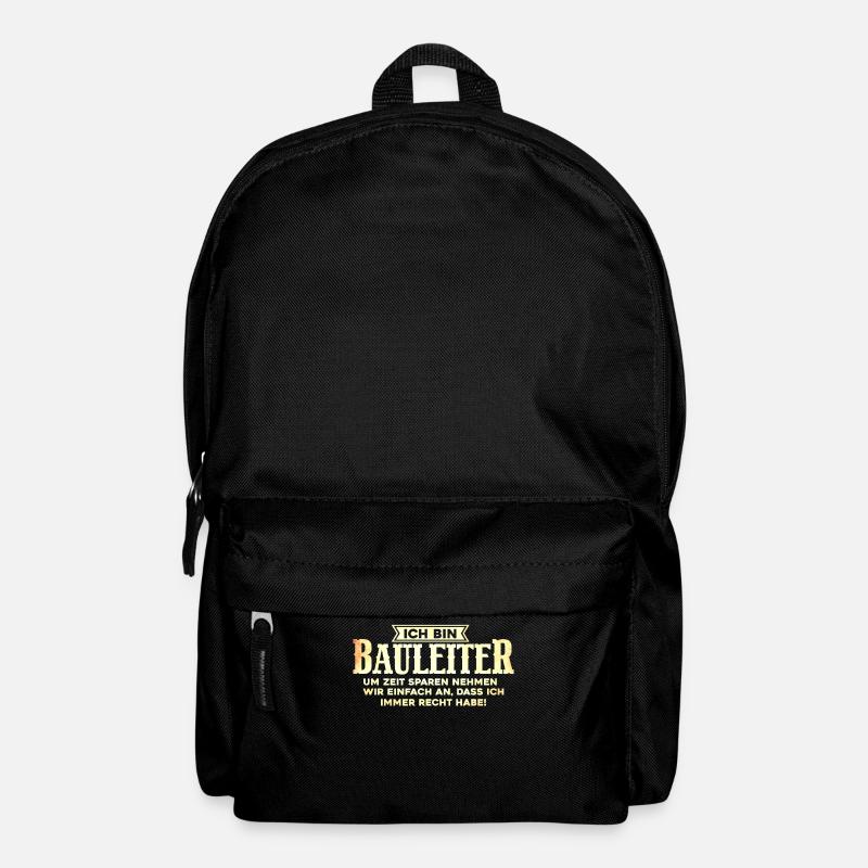Bauleiter - Rucksack - Schwarz