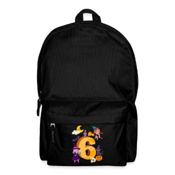 6. Geburtstag Hexe Besen 6 Jahre Alt Kind - Rucksack - Schwarz - Vorne