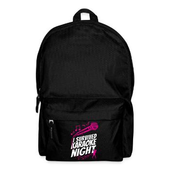 Karaoke Singer I Survived Karaoke - Rucksack - Schwarz - Vorne