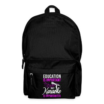 Karaoke Singer Education Is - Rucksack - Schwarz - Vorne