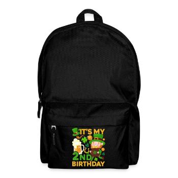 It's my 2nd birthday child holiday st. - Backpack - black - Front