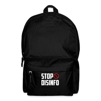Désinfo Stop Press Loi Liberté de la presse - Sac à dos - noir - Devant