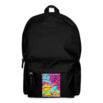 Art Academia Aesthetic Pastel Watercolor - Backpack - black - Front