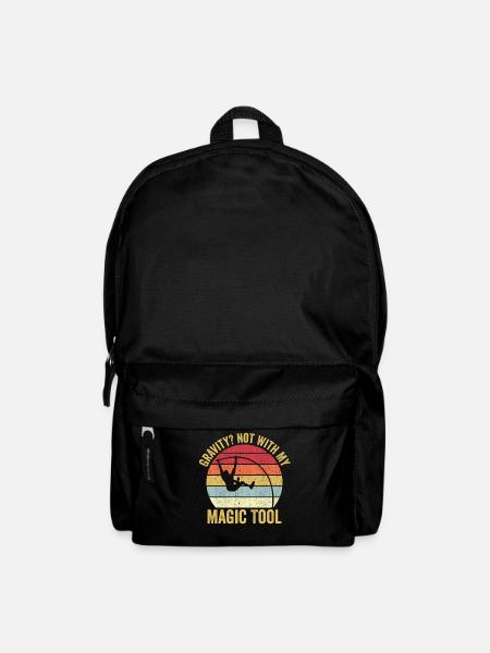 Lustiger Stabhochsprung Stabhochsprung Schwerkraft - Rucksack - Schwarz