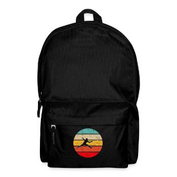 Fechten Retro - Rucksack - Schwarz - Vorne