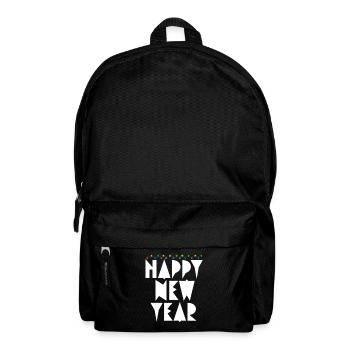 Happy New Year, Happy New Year, New Year, New Year - Backpack - black - Front