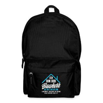 Ich Bin Nur der Bauherr - Rucksack - Schwarz - Vorne