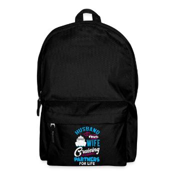 Ehemann und Ehefrau Partners -Kreuzfahrt Tshirt - Rucksack - Schwarz - Vorne