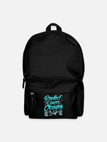 Schützt Unsere Ozeane See Ocean Protection Meer - Rucksack - Schwarz