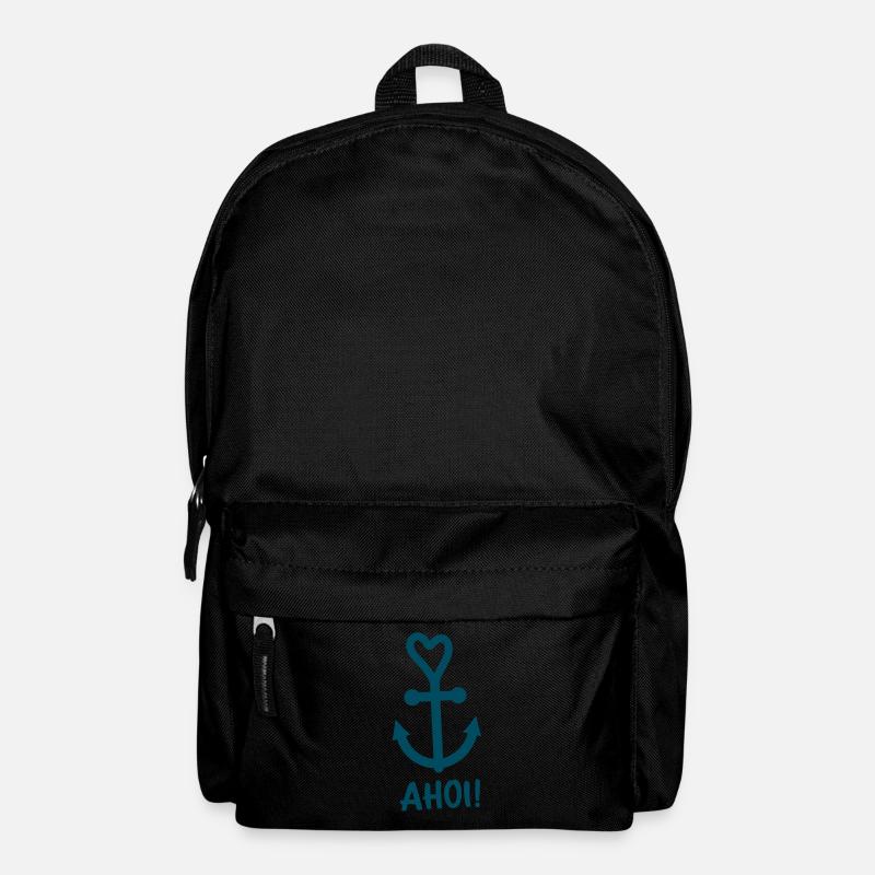 Anker Maritime Meer Segeln - Rucksack - Schwarz