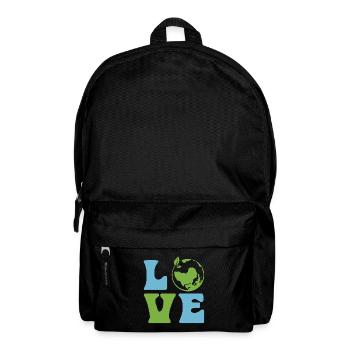 Conservationist Love Planet Earth Natural Reserve - Rucksack - Schwarz - Vorne