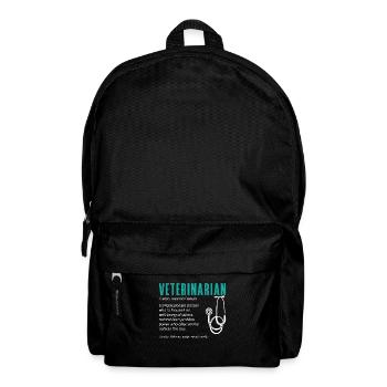 Veterinary Veterinarian Compassionate Person Vets - Backpack - black - Front
