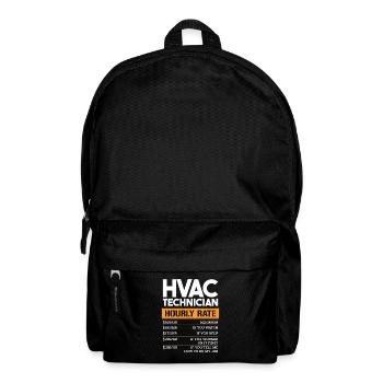 HVAC Technician Hourly Rate - Rucksack - Schwarz - Vorne