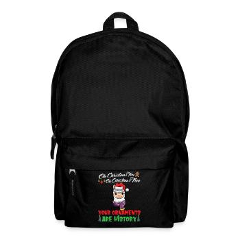 Oh Christmas Tree Your Ornaments Are History - Backpack - black - Front