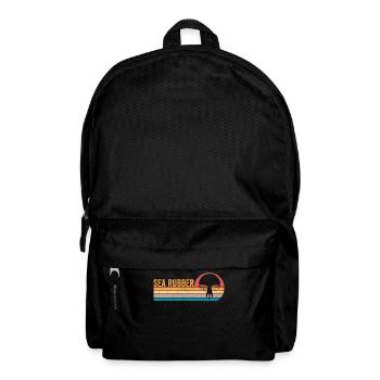 Lustige Qualle Meer Gummi Retro - Rucksack - Schwarz - Vorne