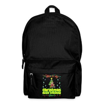 This Is My Christmas Movie Watching Shirt - Backpack - black - Front