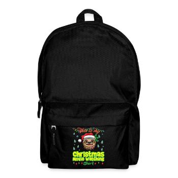 This Is My Christmas Movie Watching Shirt - Backpack - black - Front