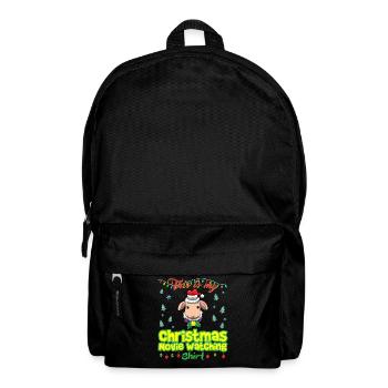 This Is My Christmas Movie Watching Shirt - Backpack - black - Front