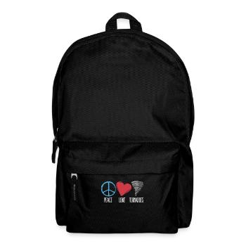 Tornadoes Peace Love Storm Chasing Tornado Chaser - Backpack - black - Front