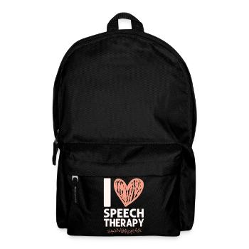 Speech Therapist Therapy Assistant - Backpack - black - Front