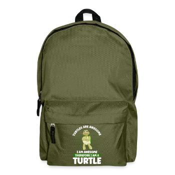 Les tortues sont géniales Je suis génial - Sac à dos - vert olive - Devant