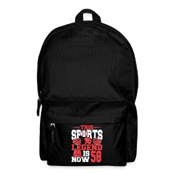 This sports legend is now 58, baseball game - Backpack - black - Front