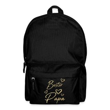 Bester Papa - Rucksack - Schwarz - Vorne
