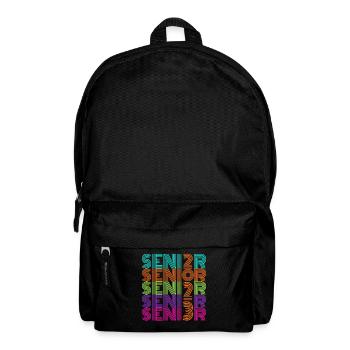 Rétro Vintage Neon Senior 2023 | Cadeau Senior High - Sac à dos - noir - Devant