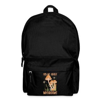 Pilzjagd Pilzjäger Pilzsammler Morchel Mykologe - Rucksack - Schwarz - Vorne