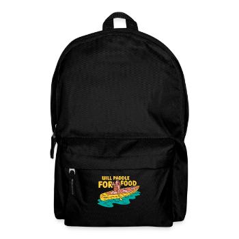 Paddling For Food Hobby Kayaking Kayaking Kayak - Backpack - black - Front