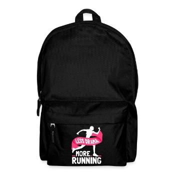 Weniger Drama Mehr Laufen Joggen Läufer Jogger - Rucksack - Schwarz - Vorne