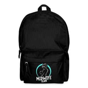 Hebammen Team Beruf Geburtshilfe Hebamme Sprüche - Rucksack - Schwarz - Vorne