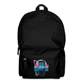 Arcade-Spiele Retro - Rucksack - Schwarz - Vorne