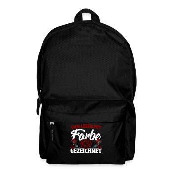Vom Leben Mit Farbe Gezeichnet Tattoo-themed - Rucksack - Schwarz - Vorne