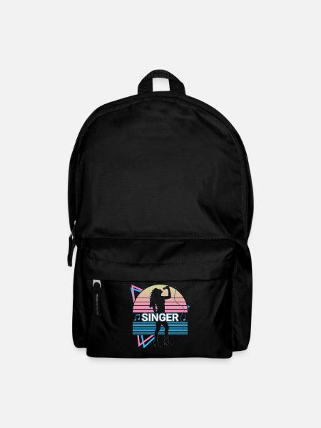 Sängerin Gesang Retro - Rucksack - Schwarz