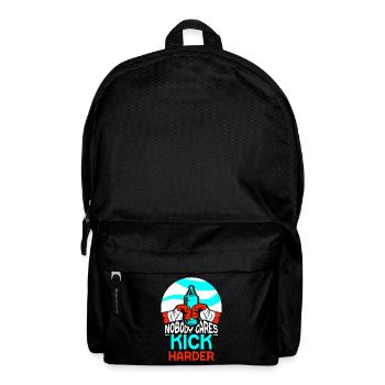 Niemand Interessiert Es Kick Härter Kickboxen Team - Rucksack - Schwarz - Vorne