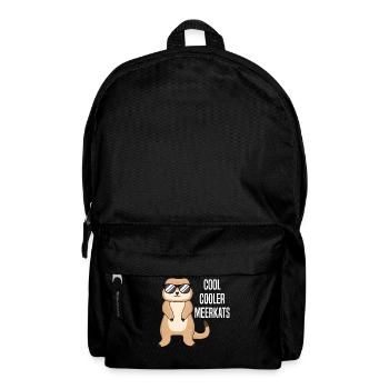 Suricate cool drôle de dicton cadeau - Sac à dos - noir - Devant