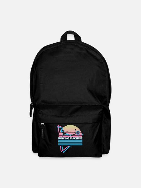 Rudergerät Retro - Rucksack - Schwarz