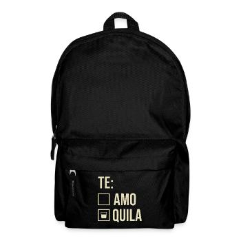 Tequila Te Amo Lustiges Party Funshirt Geschenk - Rucksack - Schwarz - Vorne