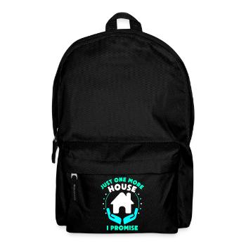 Only one more house promised real estate agents - Backpack - black - Front