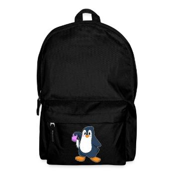 Pinguin Eiskaffee - Rucksack - Schwarz - Vorne