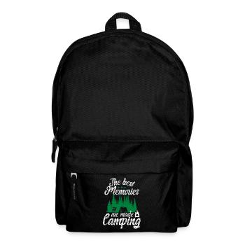 Best memories are made camping - Rucksack - Schwarz - Vorne