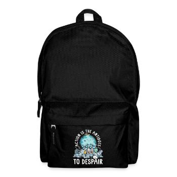 Global Warming Action Is The Antidote Environment - Rucksack - Schwarz - Vorne