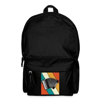 Ziehharmonika Steirische Harmonika Akkordeon - Rucksack - Schwarz - Vorne
