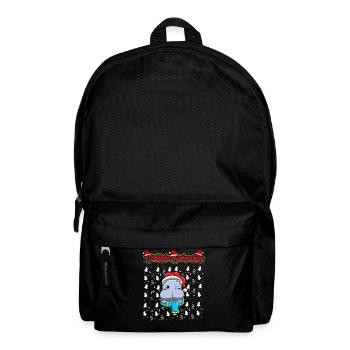 Fröhliche Weihnachten X-Mas Santa Heilig Abend - Rucksack - Schwarz - Vorne