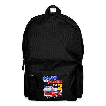 2ème anniversaire garçon 2 ans - Sac à dos - noir - Devant