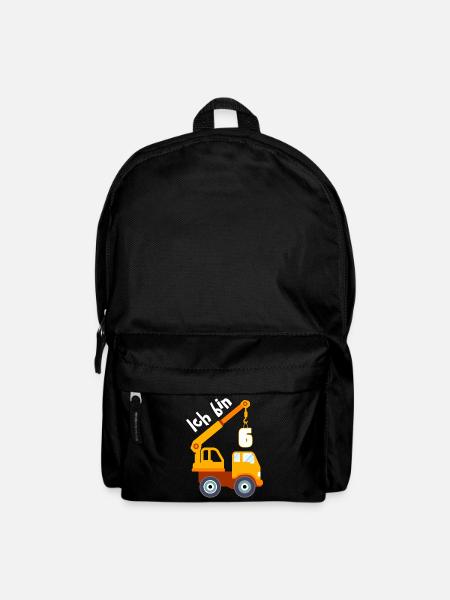 Ich bin 6 Jahre 6. Geburtstag - Rucksack - Schwarz